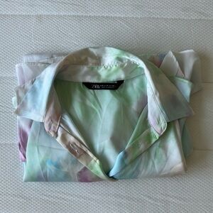 ZARA SILK OVERSIZED - SIZE M TOP